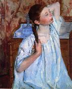 Mary Cassatt Girl Arranging her Hair painting